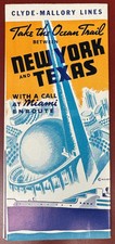 1939 New York World's Fair: Clyde-Mallory New York Trip Brochure