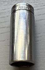 Snap-On #SFS281   7/8" Chrome Deep Socket 3/8" Drive 6PT SAE   USA Made