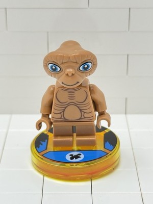 Lego Dimensions E.T Minifigur mit Etikett dim030 aus Set 71258