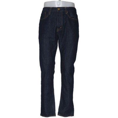 H&M, Jeans, Größe: 33, Blau, Baumwolle/Elasthan, Einfarbig, Denim, Herren #e3d
