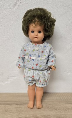 Puppe Vinylpuppe Schildkröt Doll 32 cm Schlafaugen Vintage 