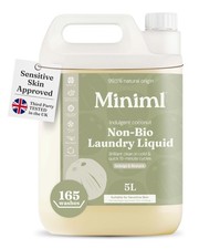 Miniml Eco Laundry Liquid Washing Detergent 5L Refill Natural Non Bio Coconut 8.13 per litre