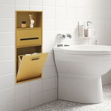 Medicine Cabinet Recessed 304 Stainless Steel Wall Niche Bathroom Gold Cabinet