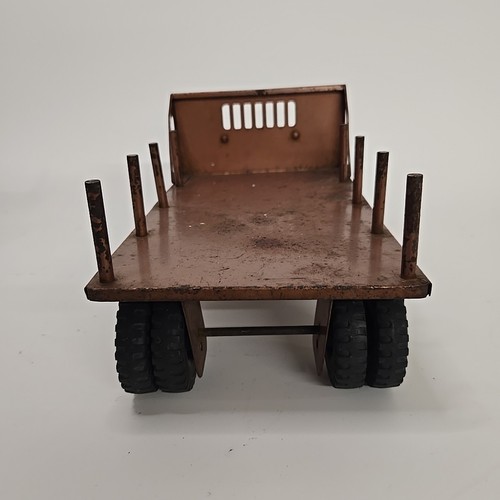 1959 Original #30 Tonka Bronze Tandem Platform Lumber Truck and Trailer - Picture 15 of 15