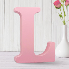 6 Inch Pink Wood Letters Unfinished Wooden Letters for Wall MAGA Decorative Stan