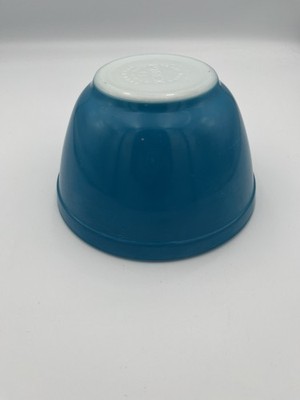 Vintage Pyrex Primary Blue 401 Nesting Mixing Bowl 1 1/2 Pint READ