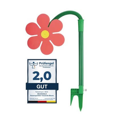 Neustanlo Rasensprinkler Tanzende Blume farblich sortiert beweglich Garten Spaß