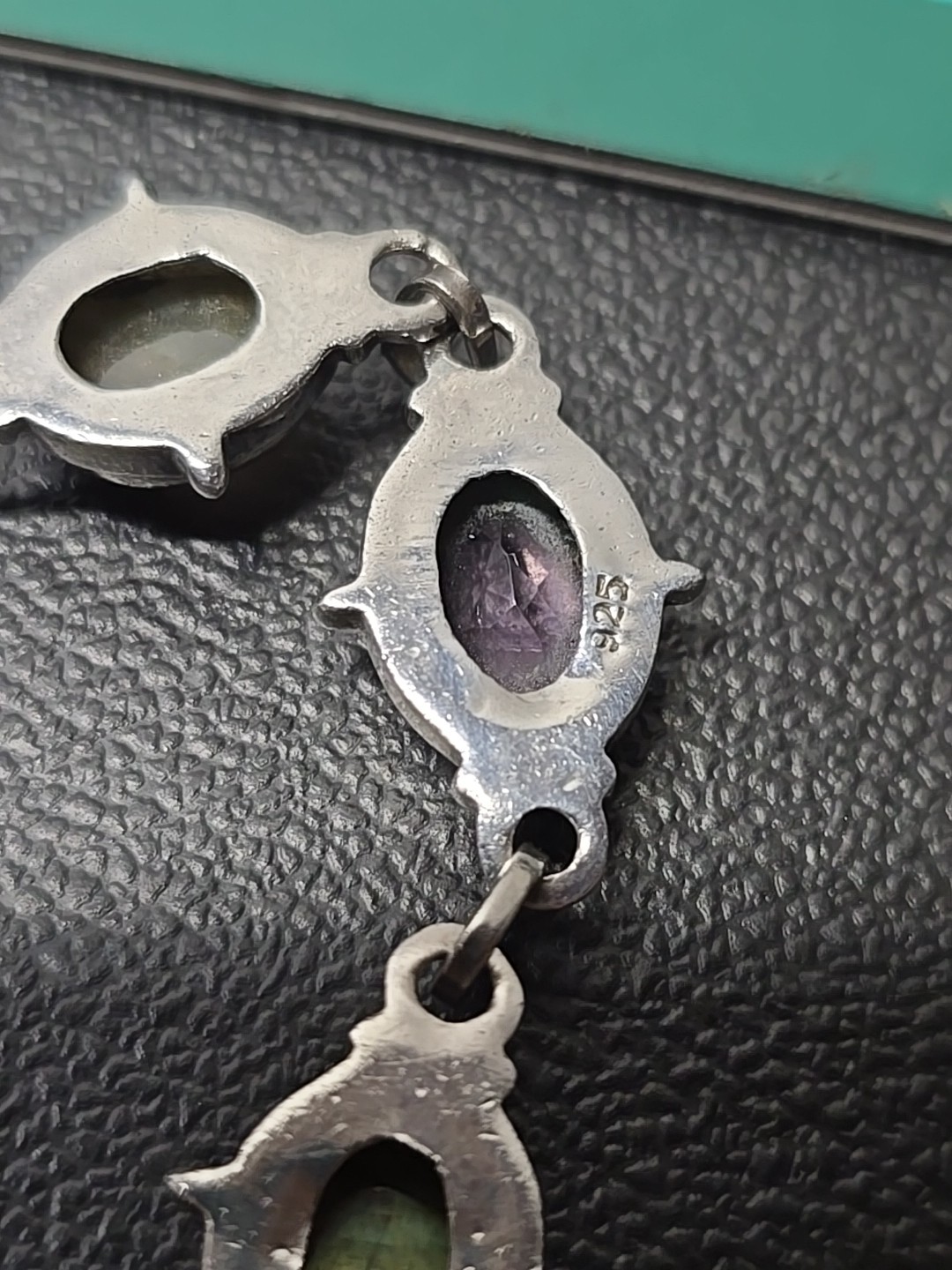 Sterling Silver Multiple Gemstone Bracelet Toogel… - image 11