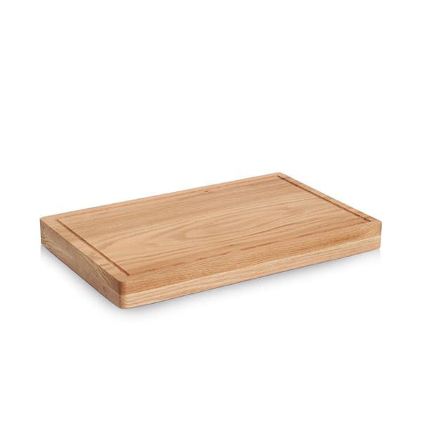 Zeller 25686 Schneidebrett Mit Saftrille, Eiche, Ca. 48 X 31 X 4,5 Cm-image