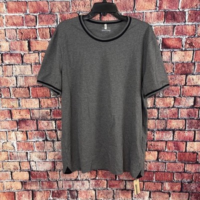 Intimissimi Uomo Superior Cotton Pajama Shirt Size XL Heathered Graphite Grey
