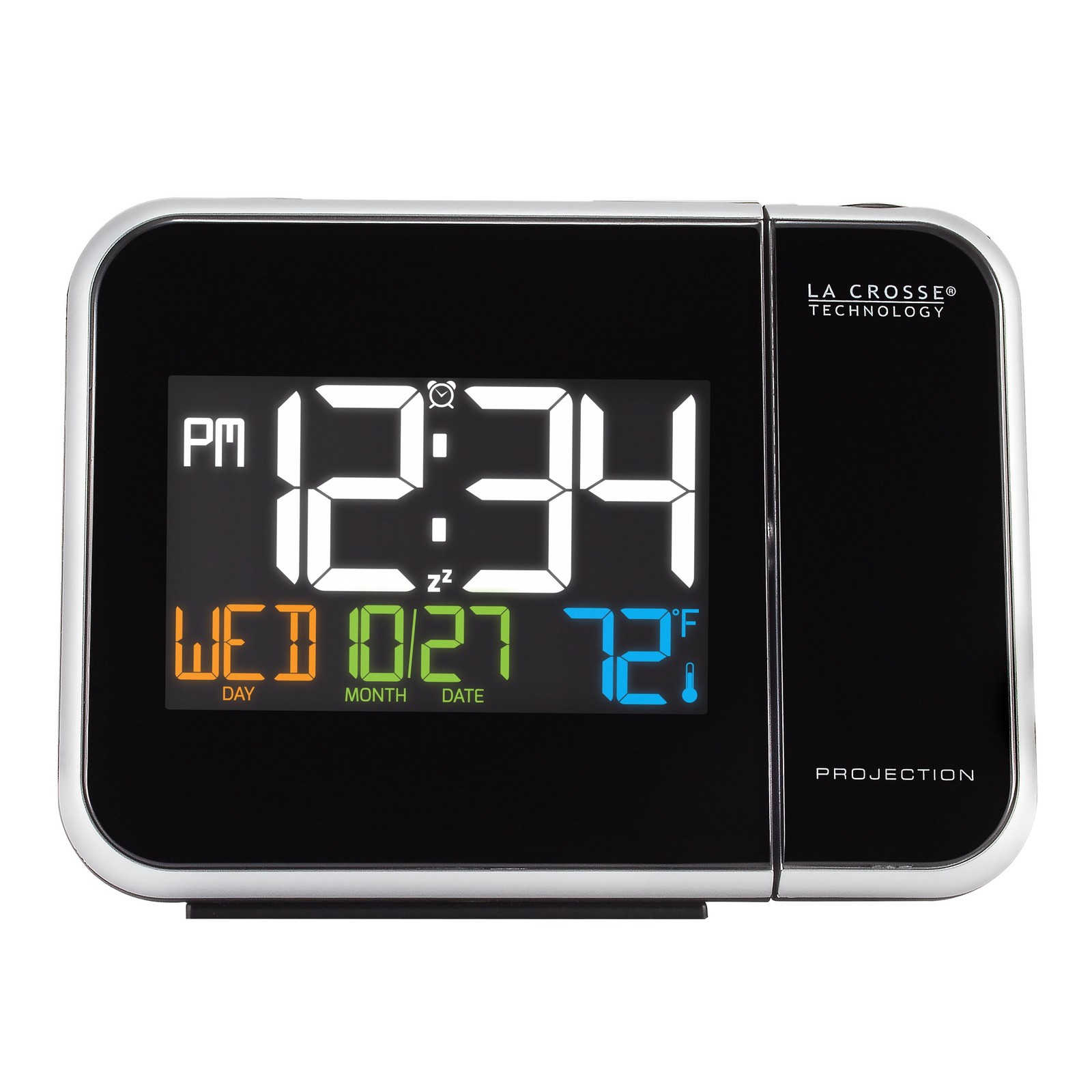 La Crosse Tech W85923 Projection Alarm Clock - LED Display w/Temperature