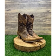 Lane Women - Size 10 - Brown Lexington Snip Toe Cowboy Boots Style LB0022C