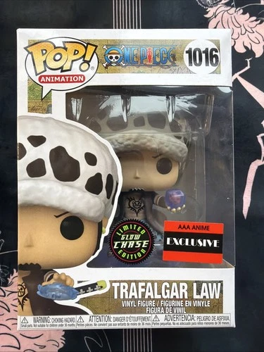 One Piece Funko Pop 1016: Trafalgar Law AAA Anime Chase GITD Mint