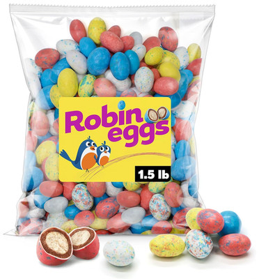 Robin Eggs Malted Milk Balls Minis - Easter Candy Coated Malted Milk Chocolate E
