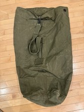 WWII US Army Canvas Duffel Bag Vet Named Numbered Stencil Dated 1940s USA