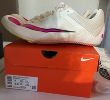 New Size 14 Nike Zoom Rival Sprint Track  Field Spikes Sail Pink DC8753-101