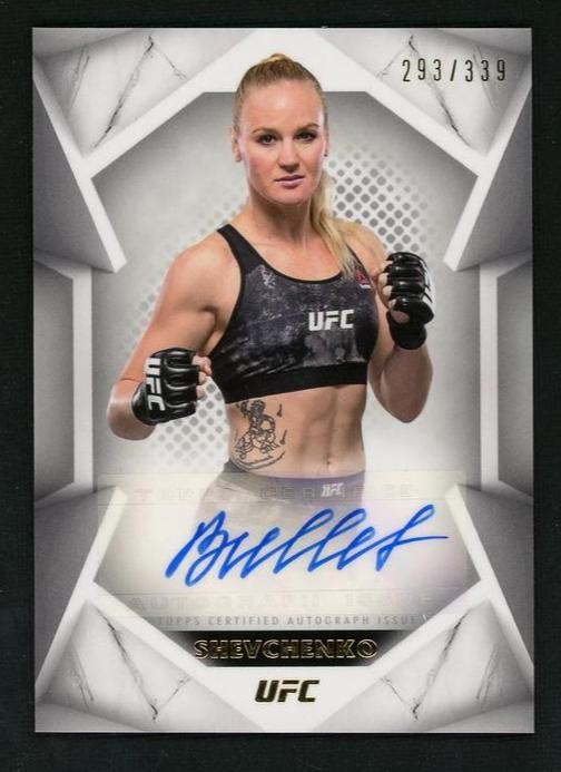 2020 Topps Striking Signatures STS-VS Valentina Shevchenko /339 Auto