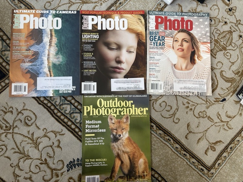 Six Digital Photo Pro, And Outdoor Photographer Magazines 2017 - 2019 Editions