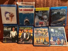COMBO 8 BLURAY E.T. , Lo Squalo, Drive, Silverado, Collateral, Poesidon