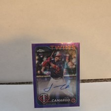 Topps 2024 Chrome Jair Camargo Autograph Rookie Purple Speckle #AC-JAC /299