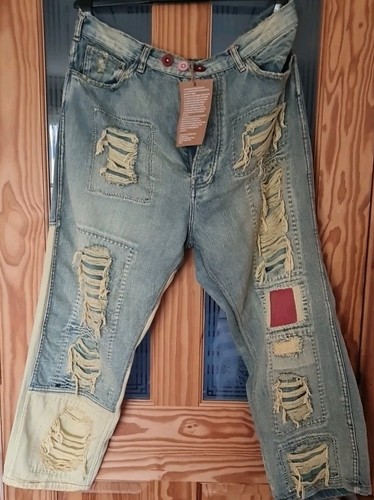 Magnolia Pearl PANTS AMERICANA, DISTRESSED MINER DENIMS PANTS