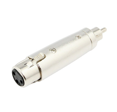 Metall XLR 3 Pin Buchse auf Mono RCA Phono Stecker Adapter Konverter Stecker