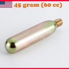 45 gram 60 cc CO2 cartridge 1/2" diameter