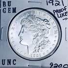 1921 BU GEM MORGAN SILVER DOLLAR UNC MS+++ U.S. MINT RARE COIN 9200