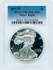 Photo of a 2001-W American Silver Eagle Proof from an eBay listing that sold on Jan 2, 2026
