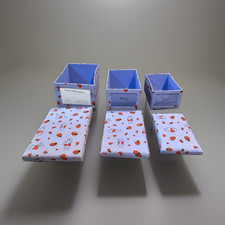Set of 3 Winnie the Pooh Photo Storage Boxes, Cardboard, Purple/Red/Blue 4x6