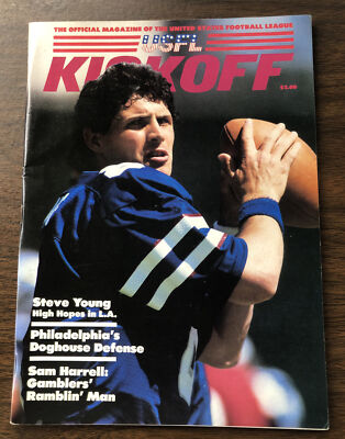 1984 USFL Program New Jersey Generals vs Chicago Blitz