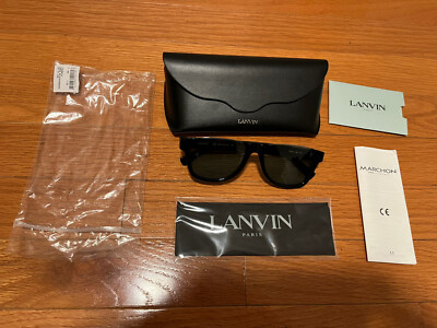 ?LANVIN Lloyd LNV601s Unisex Half Frame Sunglasses Black  display picture 1