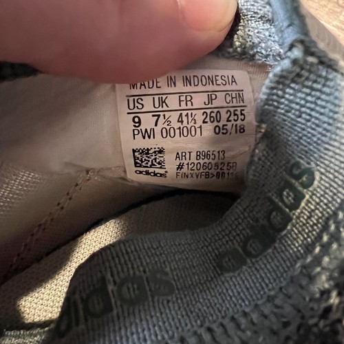 Mujer Adidas Quesa Azul Jaspeado Tejido Zapatos Atléticos Tenis Talla 9 M Usado en Excelente Condición - Imagen 6 de 6