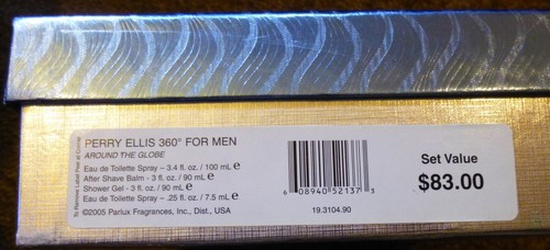 PERRY ELLIS FOR MEN: 360 AMAZING 4-PIECE GIFT SET: BRAND NEW:RETAIL $83 - Picture 3 of 4