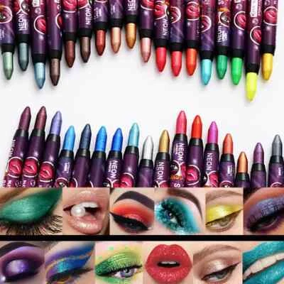 PHOERA MAGNIFICENT Eyeshadow Makeup Pencil 36 Colors Stick Eyeliner Lipstick waterproof Pen