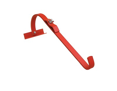 Qual Craft 2480 Steel Red Weather Resistant Ladder Hook 13 H x 2 W x 23 L in.