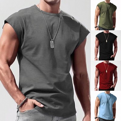TX Apparel Herren Tanktop Stringer - Baumwolle Fitness Gym Shirt