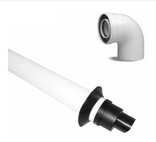 Kit scarico fumi caldaia Baxi coassiale 60/100 | KHG71405961+KHG71405971