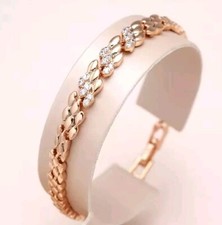Luxus Armband 585er Rolled Roségold Walzgold...