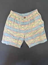 Men's Chubbies Nautical by Nature Aztec Print Shorts 7" Inseam Size M