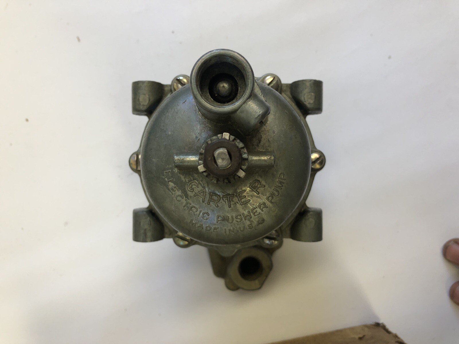 Carter Electric 6 Volt Pusher Fuel Pump, New Old Stock COOL Ratrod