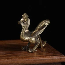 Brass Rosefinch Figurine Small Statue House Decoration Animal Figurines Toys