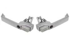 Front Door Handles Silver Exterior PAIR for Land Rover Defender  2006  DA6898/97