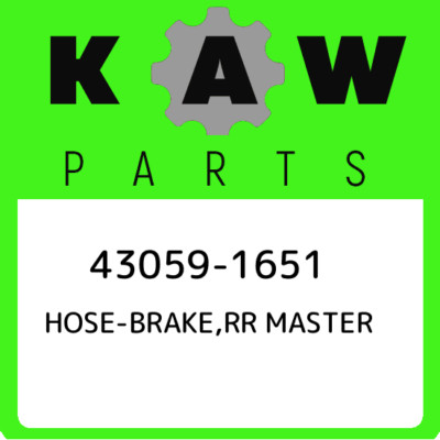 43059-1651 Kawasaki Hose-brake,rr master 430591651, New Genuine