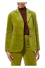 DG2 by Diane Gilman Women's Stretch Velvet Blazer Matcha