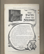 STEINWAY & SONS VERTEGRAND PIANO FACTS ABOUT THE STEINWAY 7-1905 Ad