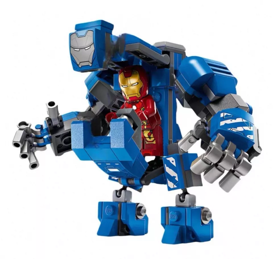 Lego 76315 : Iron Man's Laboratory Hall Armor Minifigures Never