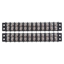 12 30A 12V Junction Block, Bus Bar Terminal in Plated Brass 2026 USA FAST SHIP