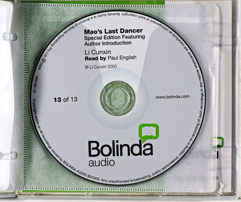 Mao's Last Dancer - Li Cunxin Read By Paul English - 13 CDs PreOwned AudioBook - Image 3 of 4