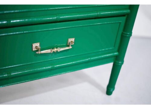 1970s Hollywood Regency Henry Link Bali Hai Faux Bamboo Dresser - Newly Refinish - Picture 8 of 12